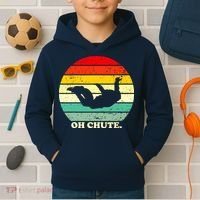 Oh Chute | Skydiving Skydive Sky Diving Skydiver Kids Hoodie thumb 2