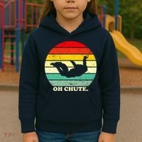 Oh Chute | Skydiving Skydive Sky Diving Skydiver Kids Hoodie thumb 3