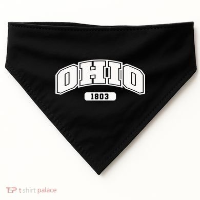 Ohio Collegiate Style 1803 USA-Made Doggie Bandana