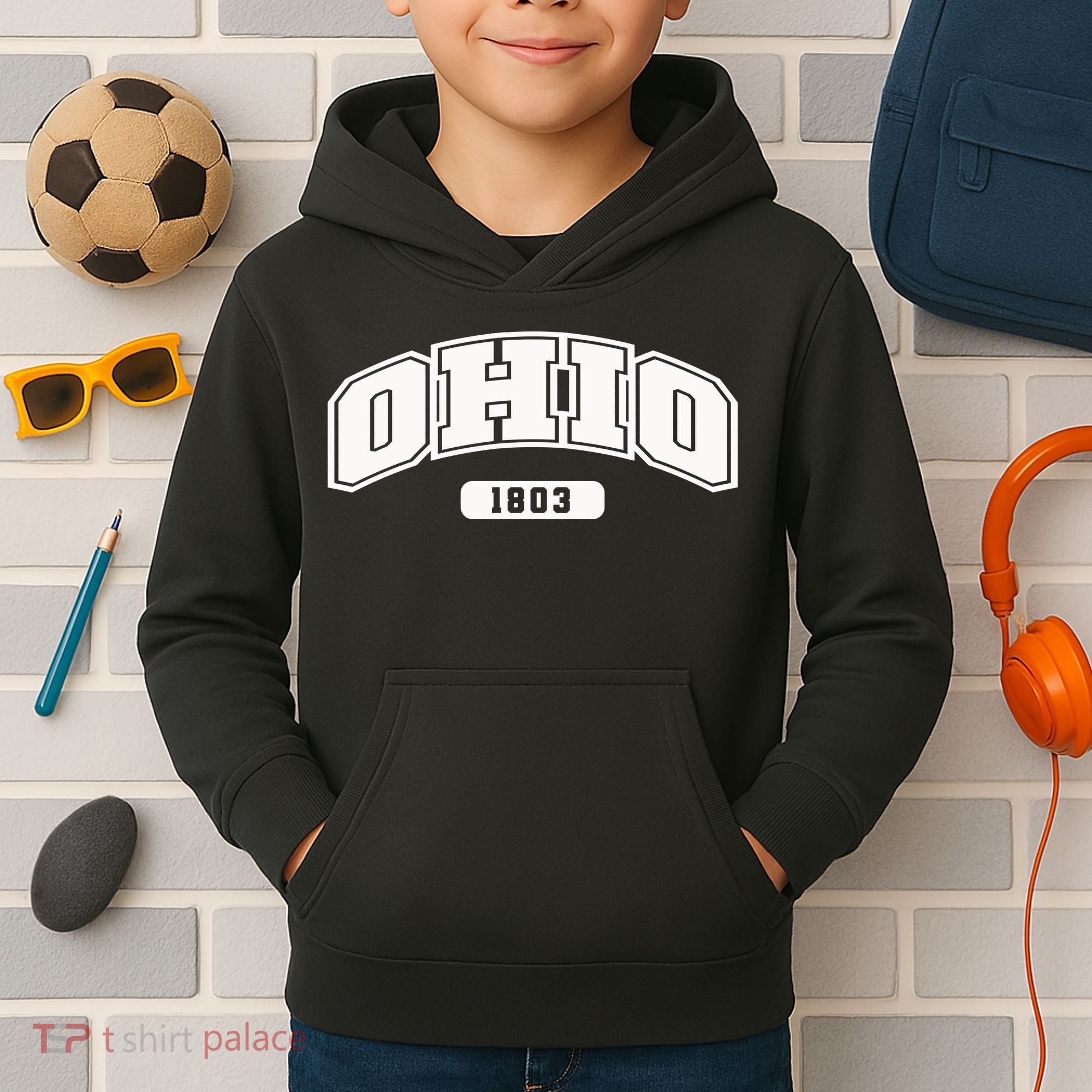 Ohio Collegiate Style 1803 Kids Hoodie