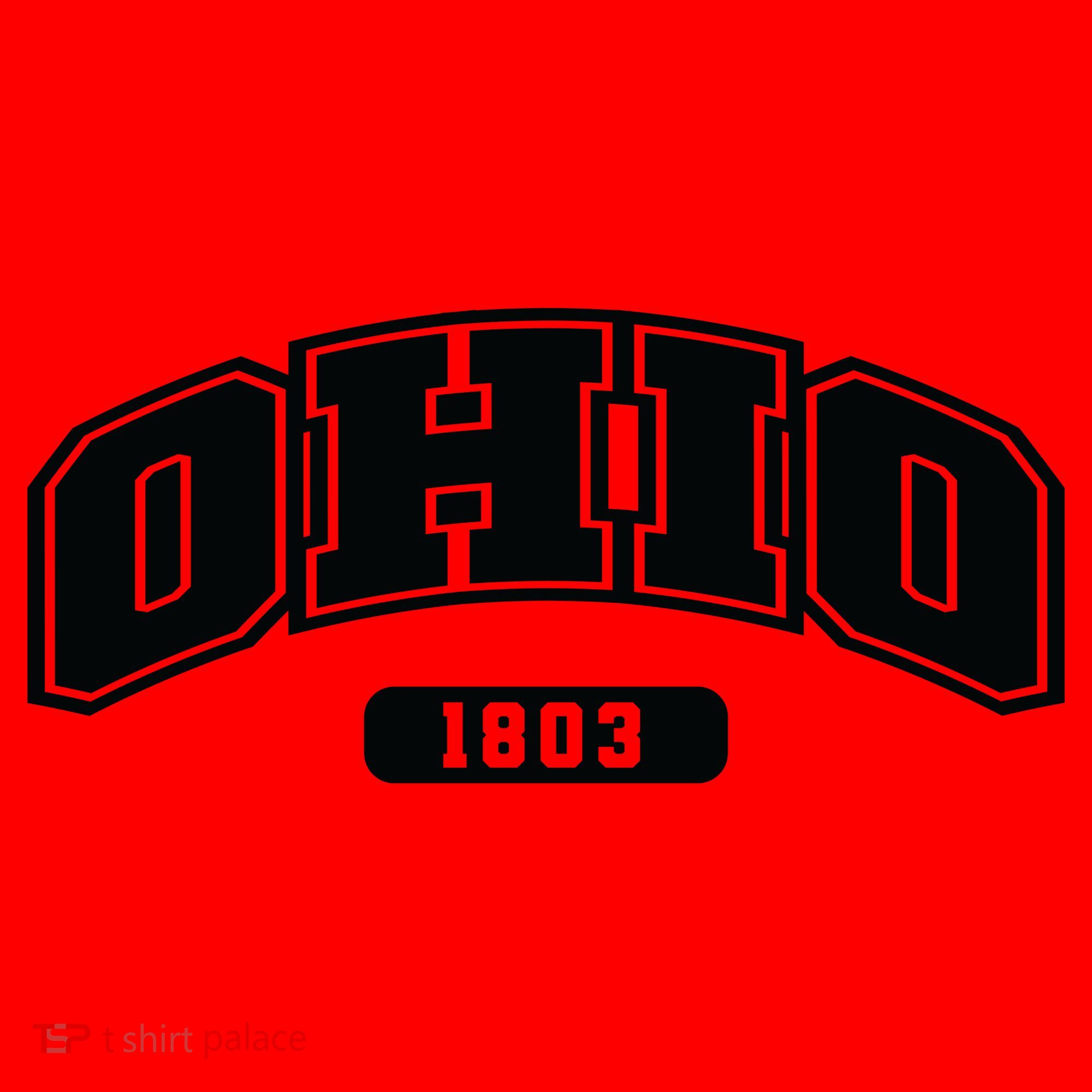 Ohio Collegiate Style 1803 Santa Hat