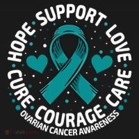Ovarian Cancer Support Tee Family Ovarian Cancer Awareness Women's Tank Top thumb 5