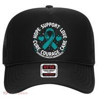 Ovarian Cancer Support Tee Family Ovarian Cancer Awareness Hat thumb 0