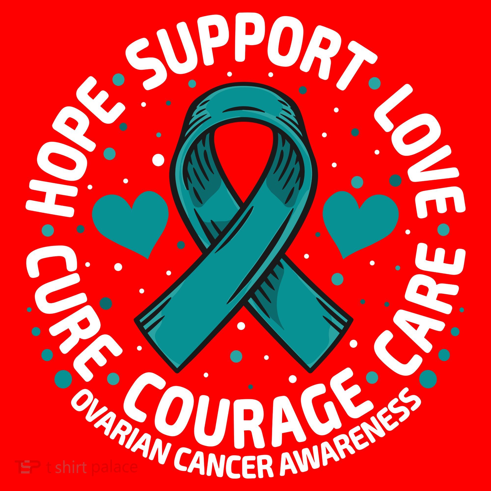 Ovarian Cancer Support Tee Family Ovarian Cancer Awareness Santa Hat