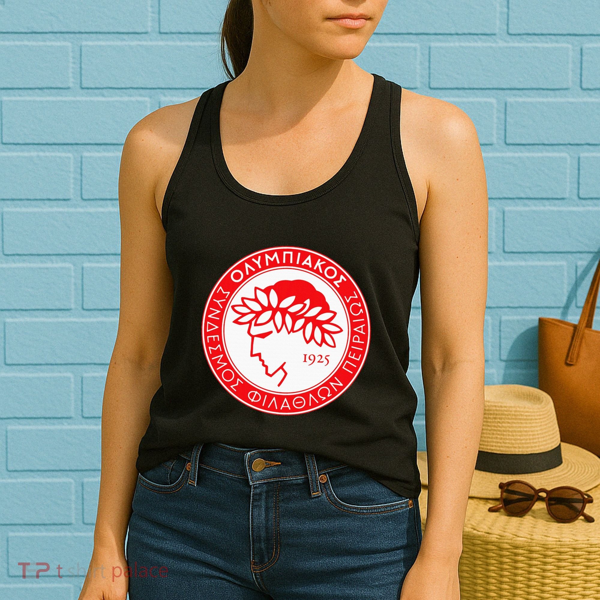 Olympiacos Club Supporter Fan Greece Greek Women's Tank Top