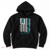 Ovarian Cancer Support Squad Ovarian Cancer Awareness Hoodie thumb 0