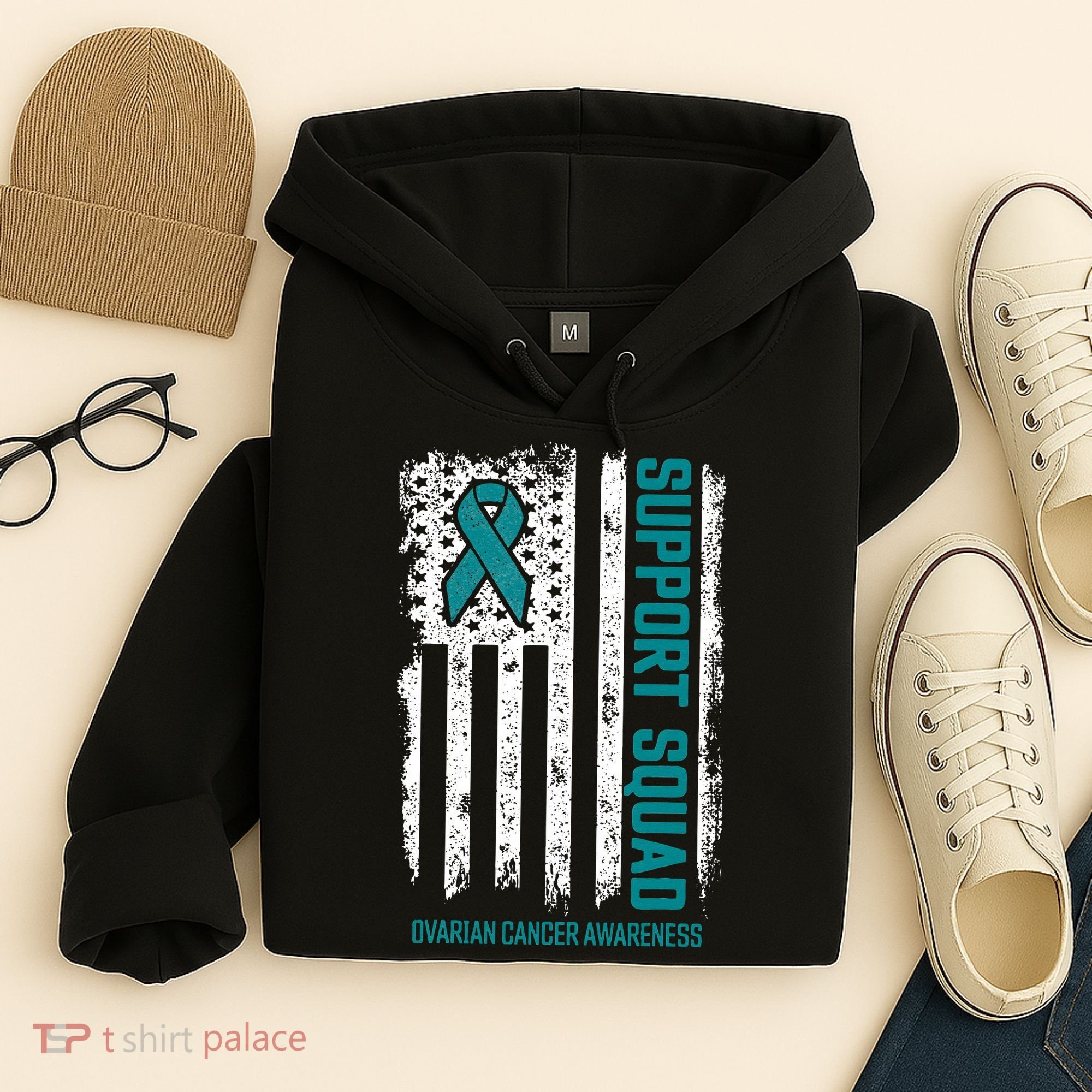 Ovarian Cancer Support Squad Ovarian Cancer Awareness Hoodie