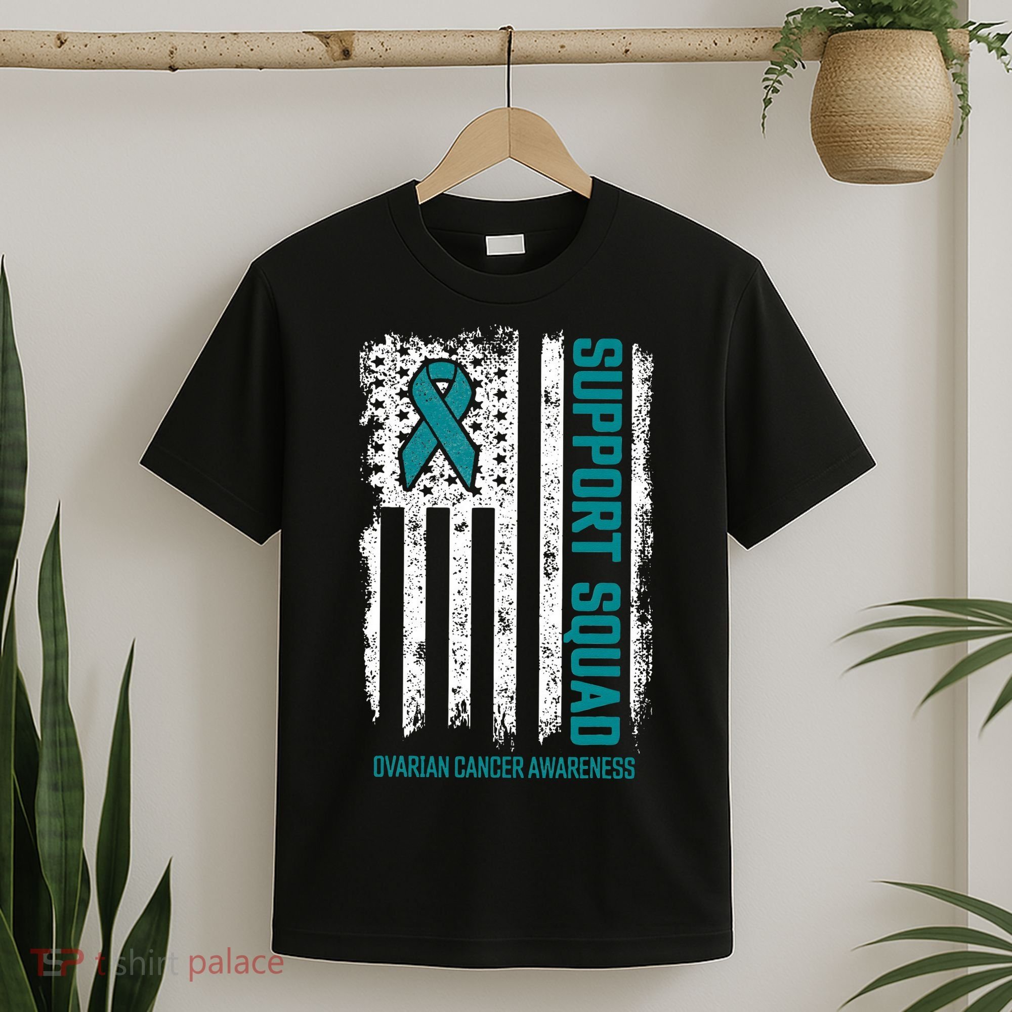 Ovarian Cancer Support Squad Ovarian Cancer Awareness T-Shirt
