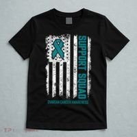 Ovarian Cancer Support Squad Ovarian Cancer Awareness T-Shirt thumb 5