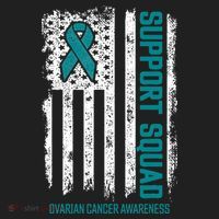 Ovarian Cancer Support Squad Ovarian Cancer Awareness 12oz Stainless Steel Coffee Mug thumb 3