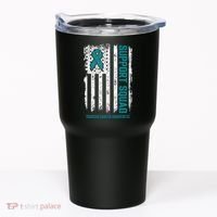 Ovarian Cancer Support Squad Ovarian Cancer Awareness Tumbler thumb 0
