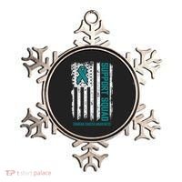 Ovarian Cancer Support Squad Ovarian Cancer Awareness Ornament thumb 0