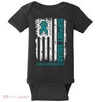Ovarian Cancer Support Squad Ovarian Cancer Awareness Baby Bodysuit thumb 0