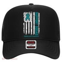 Ovarian Cancer Support Squad Ovarian Cancer Awareness Hat thumb 0