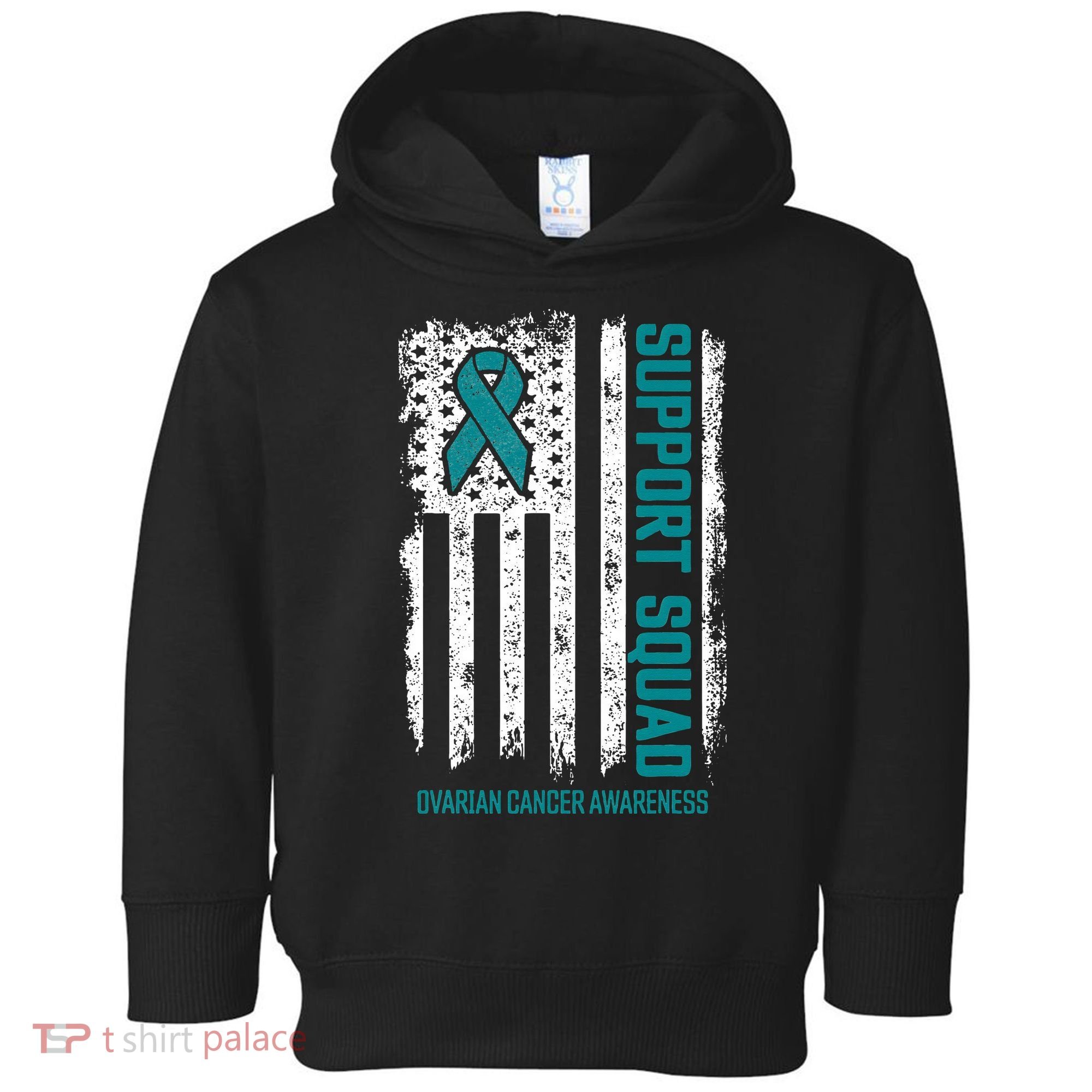 Ovarian Cancer Support Squad Ovarian Cancer Awareness Toddler Hoodie