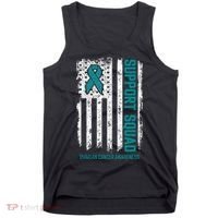 Ovarian Cancer Support Squad Ovarian Cancer Awareness Tank Top thumb 0