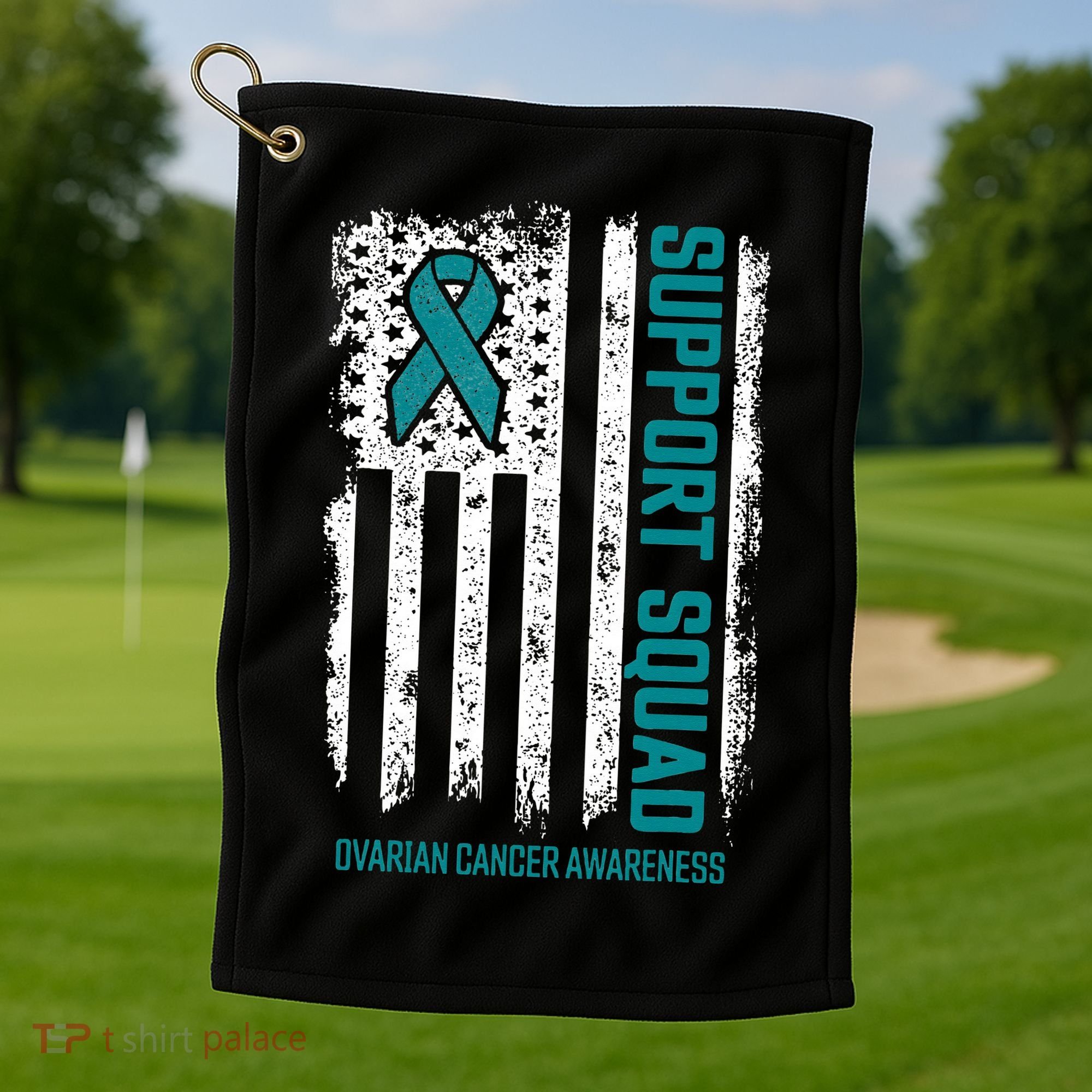 Ovarian Cancer Support Squad Ovarian Cancer Awareness Golf Towel
