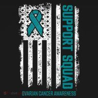 Ovarian Cancer Support Squad Ovarian Cancer Awareness Kids Sweatshirt thumb 2