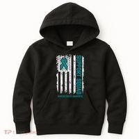 Ovarian Cancer Support Squad Ovarian Cancer Awareness Kids Hoodie thumb 0