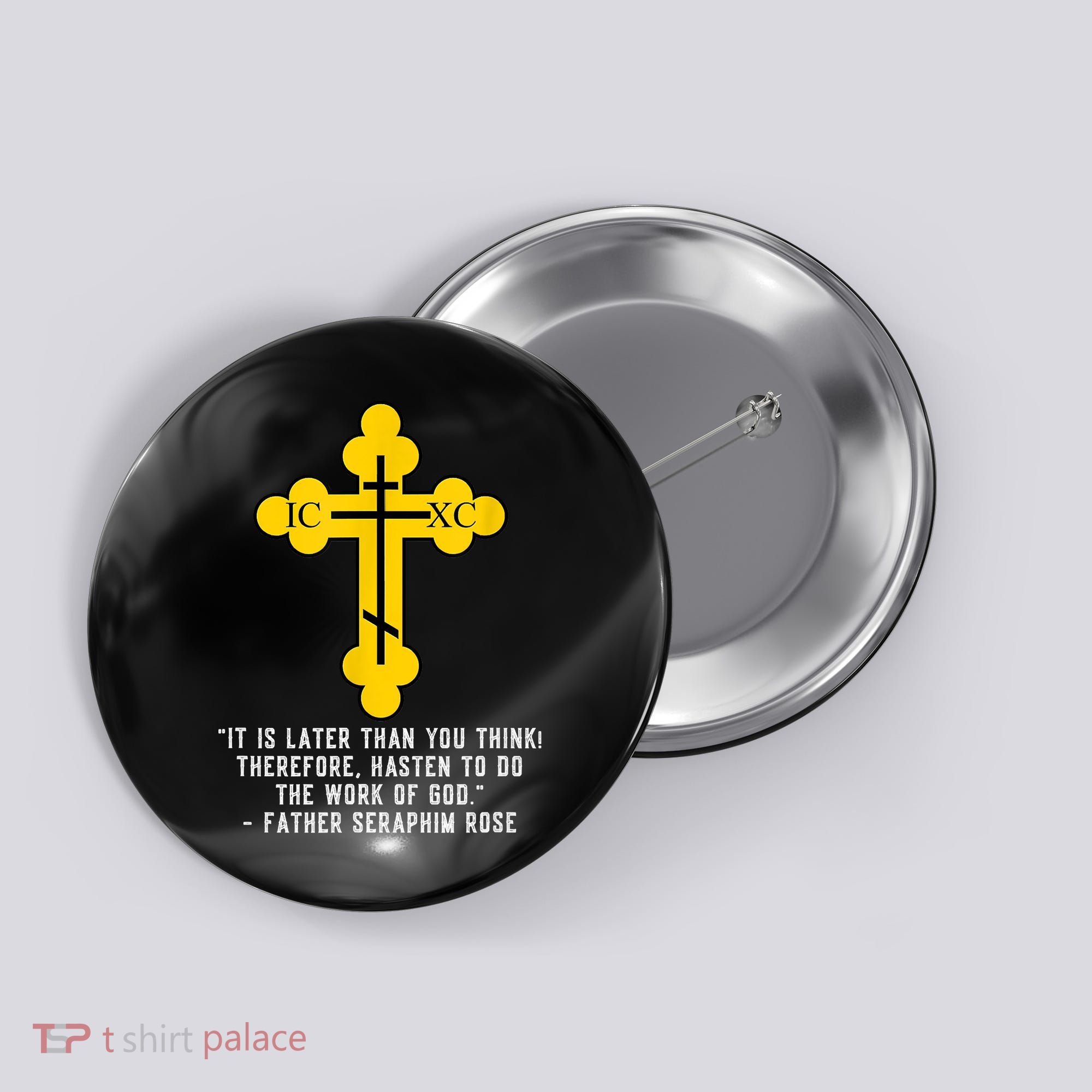 Orthodox Christian Seraphim Rose Button