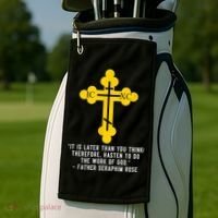 Orthodox Christian Seraphim Rose Golf Towel thumb 2