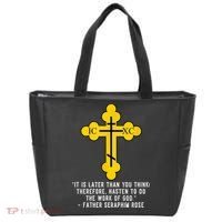 Orthodox Christian Seraphim Rose Tote Bag thumb 0