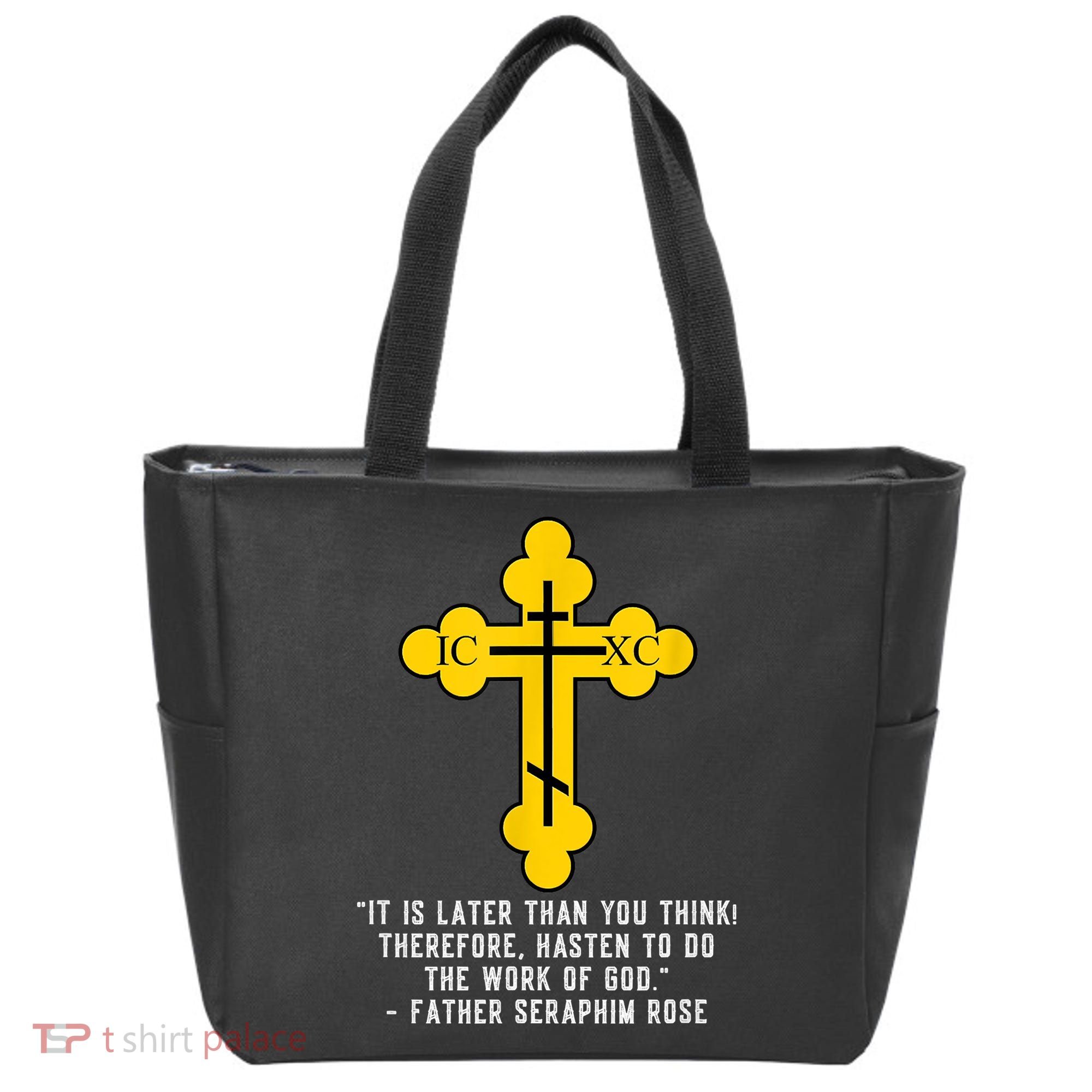 Orthodox Christian Seraphim Rose Tote Bag