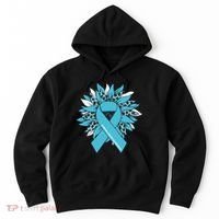 Ovarian Cancer Shirts Sunflower Ovarian Cancer Awareness Hoodie thumb 0