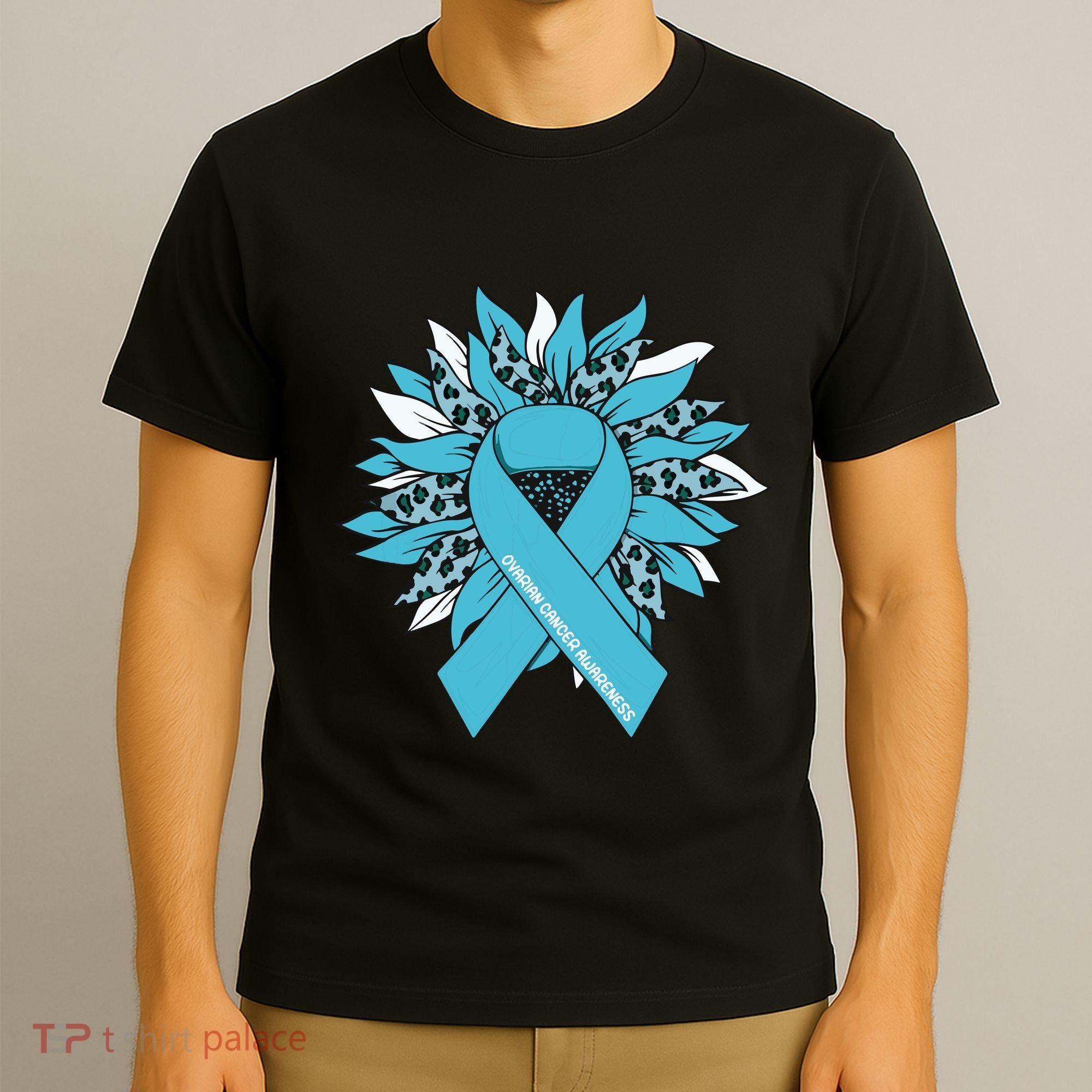 Ovarian Cancer Shirts Sunflower Ovarian Cancer Awareness T-Shirt