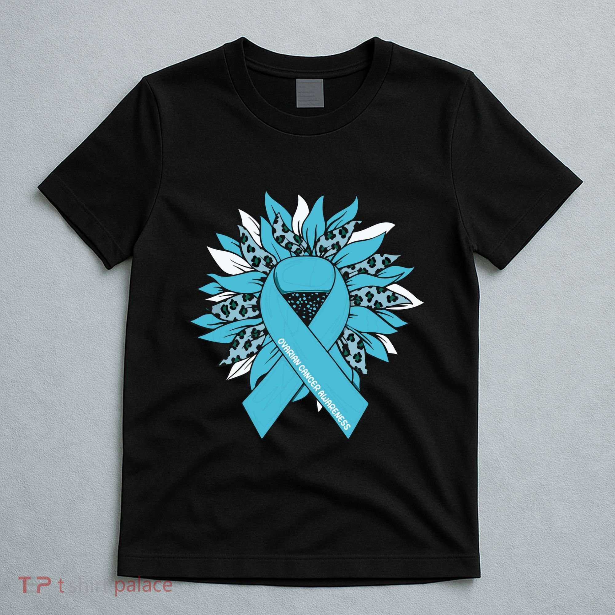 Ovarian Cancer Shirts Sunflower Ovarian Cancer Awareness T-Shirt