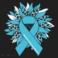 Ovarian Cancer Shirts Sunflower Ovarian Cancer Awareness Beanie thumb 2