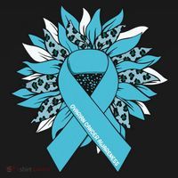 Ovarian Cancer Shirts Sunflower Ovarian Cancer Awareness Women's Hoodie thumb 2