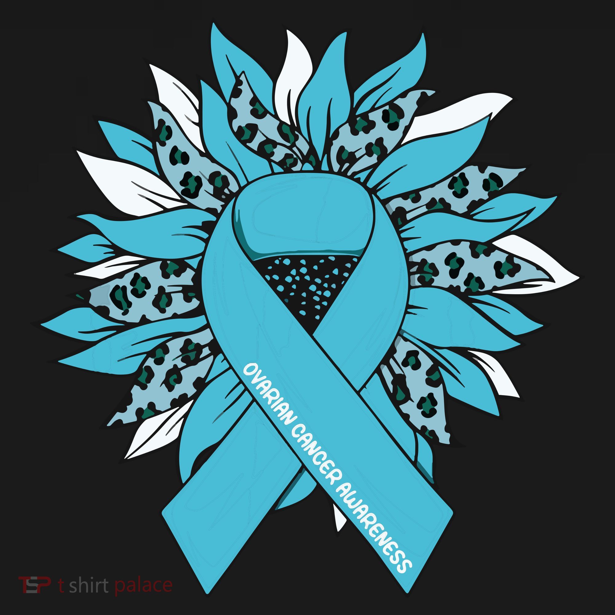 Ovarian Cancer Shirts Sunflower Ovarian Cancer Awareness Women's Hoodie