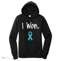 Ovarian Cancer Survivor I Won Ovarian Cancer Awareness Women's Hoodie thumb 0
