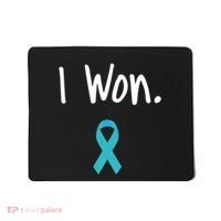 Ovarian Cancer Survivor I Won Ovarian Cancer Awareness Mousepad thumb 0