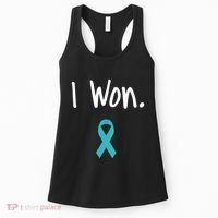 Ovarian Cancer Survivor I Won Ovarian Cancer Awareness Women's Tank Top thumb 0