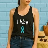 Ovarian Cancer Survivor I Won Ovarian Cancer Awareness Women's Tank Top thumb 2