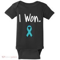 Ovarian Cancer Survivor I Won Ovarian Cancer Awareness Baby Bodysuit thumb 0