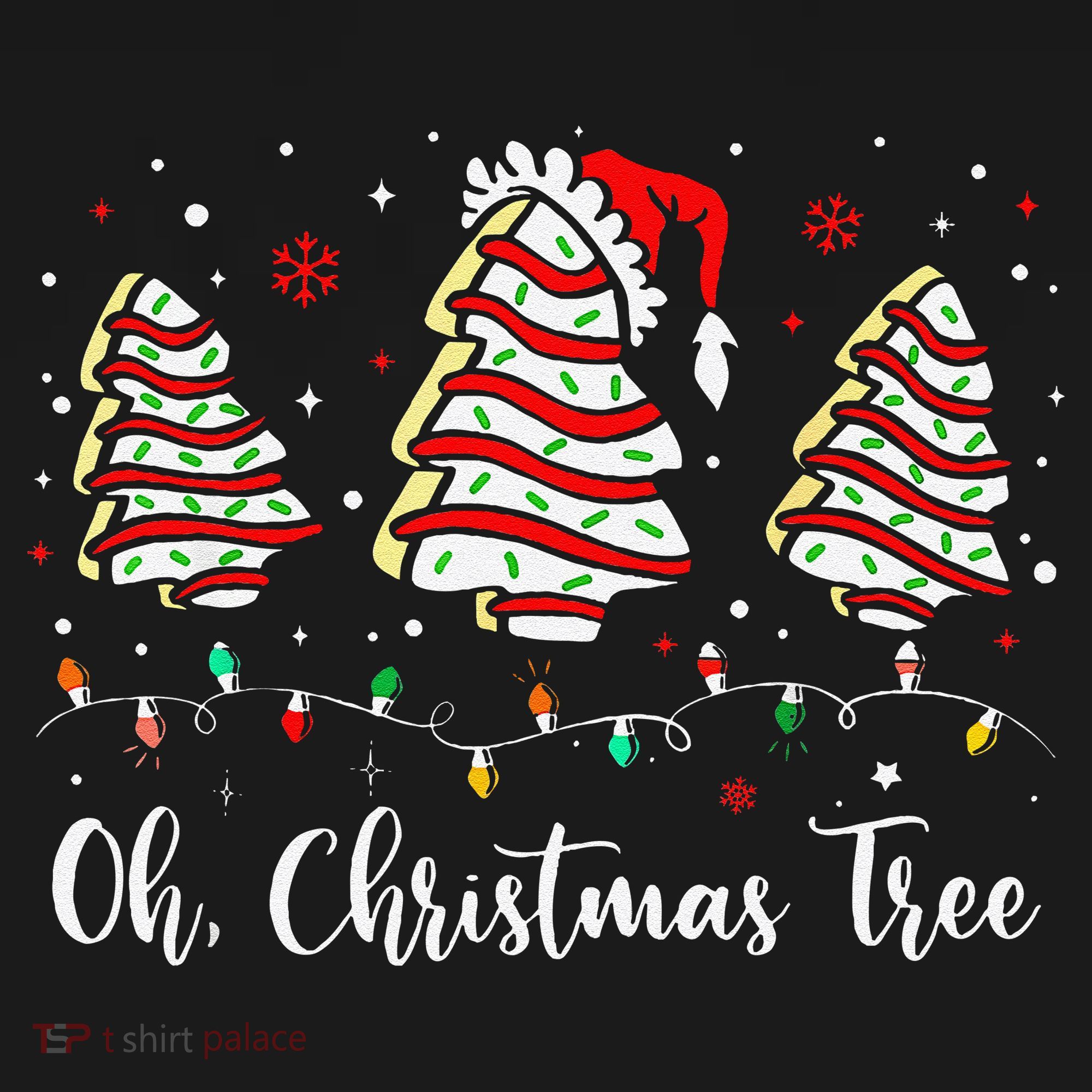 Oh Christmas Tree Cakes Debbie Becky Jen Cake Lovers Xmas Gift Women's Hoodie