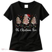 Oh Christmas Tree Cakes Debbie Becky Jen Cake Lovers Xmas Gift Women's T-Shirt thumb 0