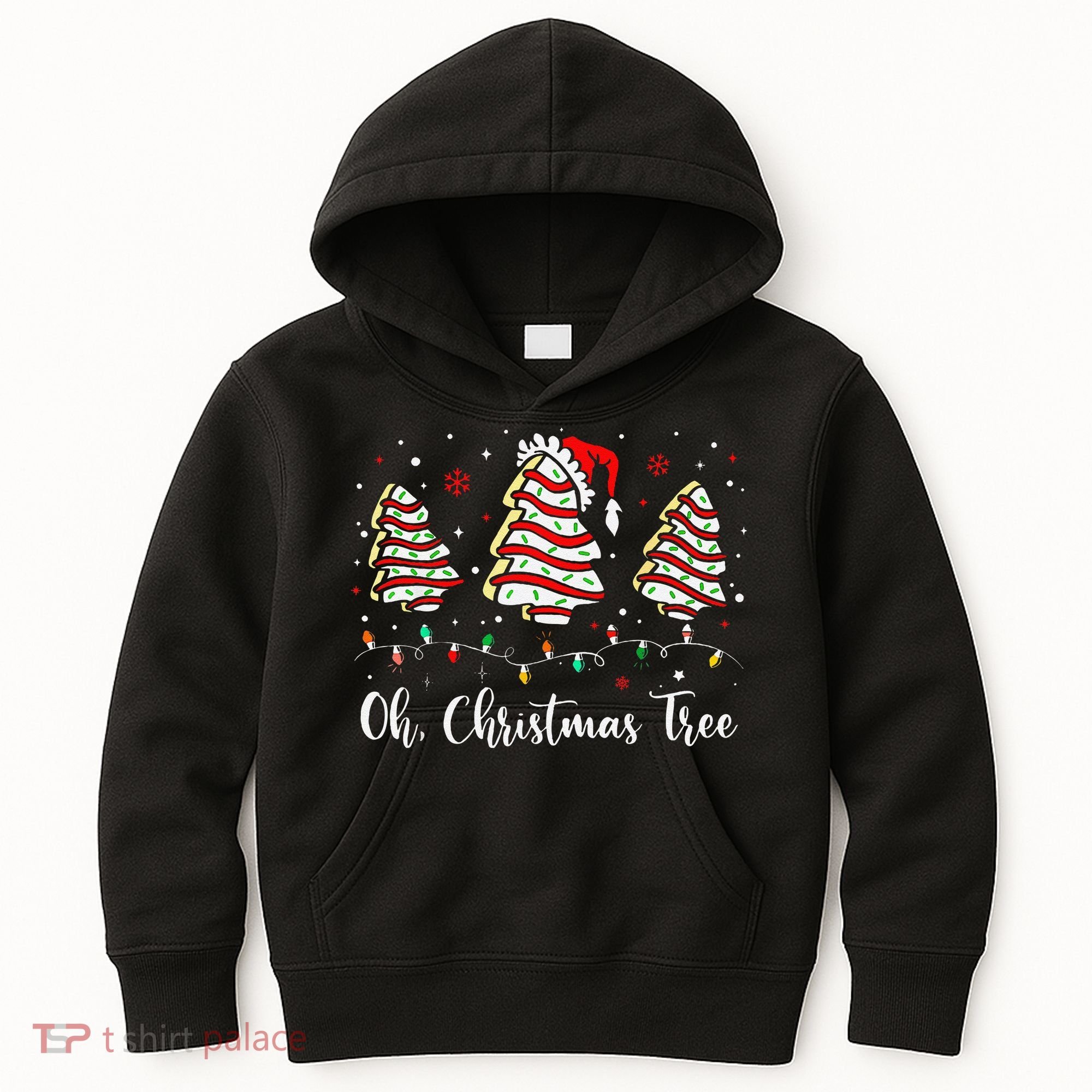 Oh Christmas Tree Cakes Debbie Becky Jen Cake Lovers Xmas Gift Kids Hoodie