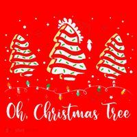 Oh Christmas Tree Cakes Debbie Becky Jen Cake Lovers Xmas Gift Santa Hat thumb 1