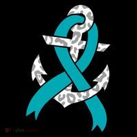 Ovarian Cancer Teal Ribbon Awareness Refuse To Sink Anchor Gift Coffee Mug thumb 5