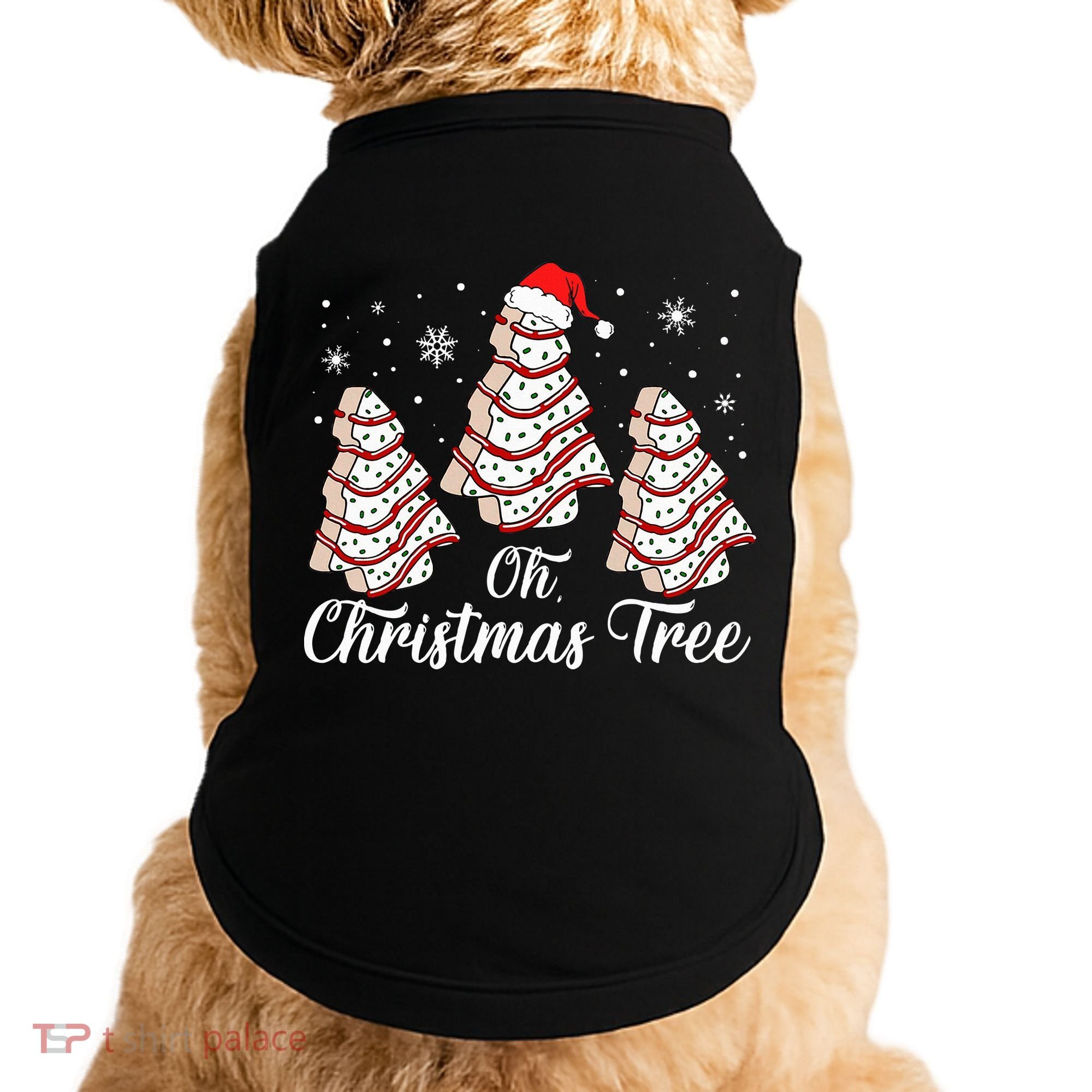 Oh Christmas Tree Cakes Debbie Funny Christmas Snack Cake Doggie Tank