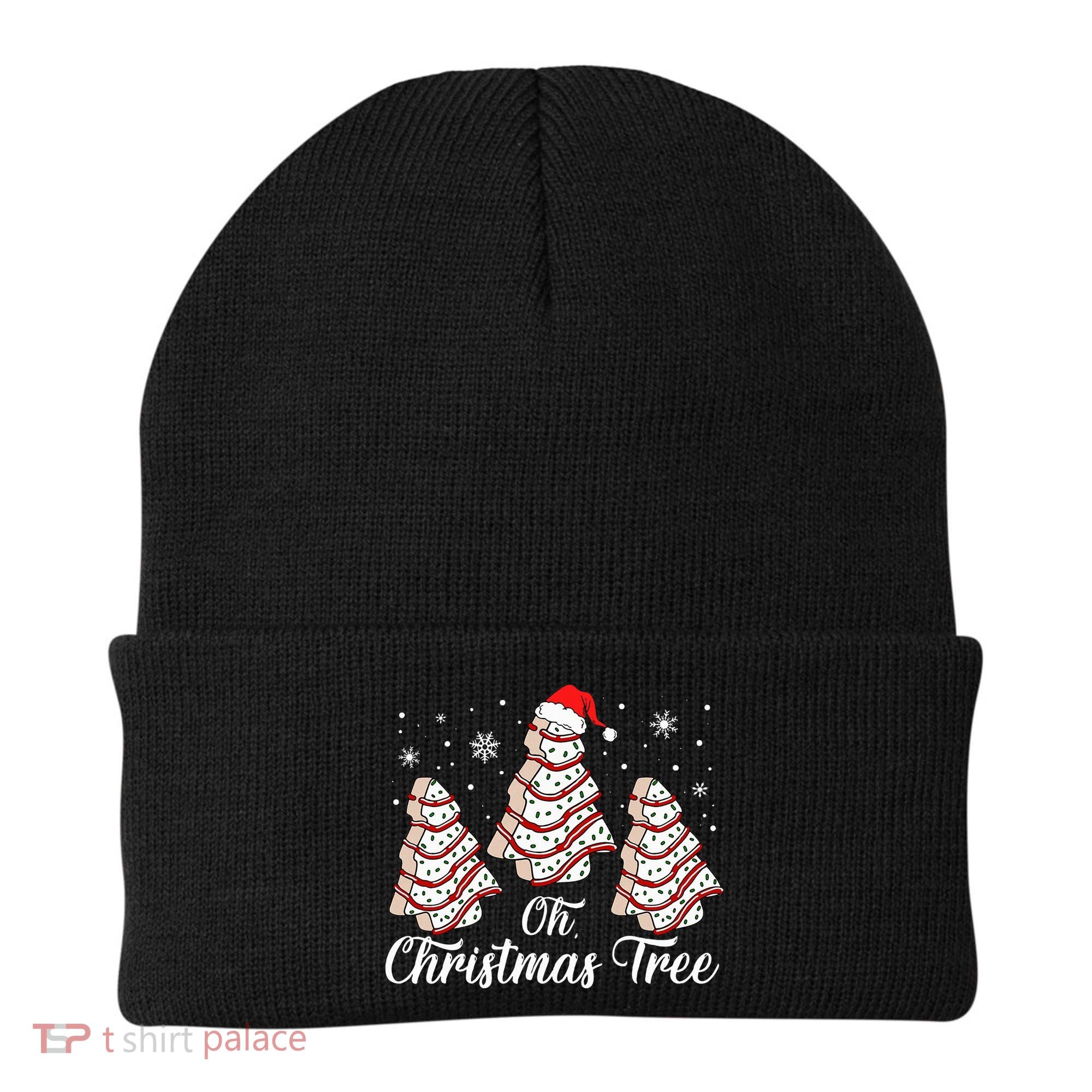Oh Christmas Tree Cakes Debbie Funny Christmas Snack Cake Beanie