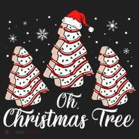 Oh Christmas Tree Cakes Debbie Funny Christmas Snack Cake Beanie thumb 2