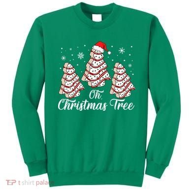 Oh Christmas Tree Cakes Debbie Funny Christmas Snack Cake Sweatshirt