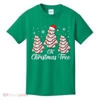 Oh Christmas Tree Cakes Debbie Funny Christmas Snack Cake Kids T-Shirt thumb 0