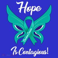 Ovarian Cancer Teal Ribbon Awareness Hope Butterfly Gift Toddler T-Shirt thumb 4
