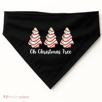 Oh Christmas Tree Holiday Cookie USA-Made Doggie Bandana